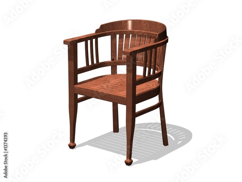 Illustration : fauteuil en bois fauteuil en bois