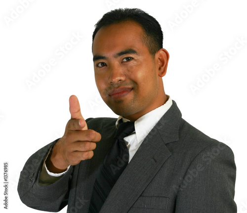Photo: business man pointing business man pointing