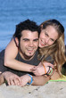 couple on beach