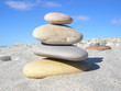 galets sur la plage