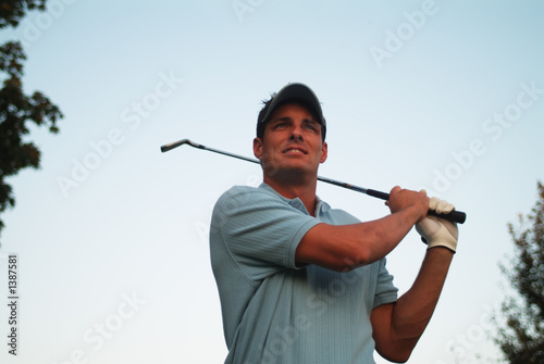 Photo: male golfer male golfer