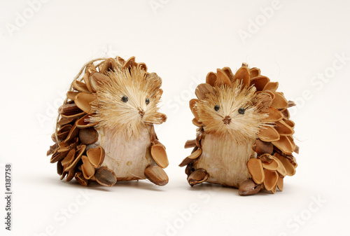 Photo: pine cone hedgehogs pine cone hedgehogs