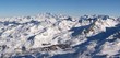 view on val-thorens ski resort view on val-thorens ski resort