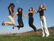 jumping girls