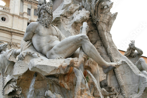 Photo: piazza navona fountain, rome piazza navona fountain, rome