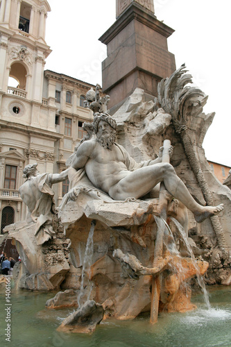 Photo: piazza navona fountain, rome piazza navona fountain, rome