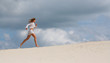 girl runs