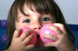 Foto: mädchen mit bällen mädchen mit bällen