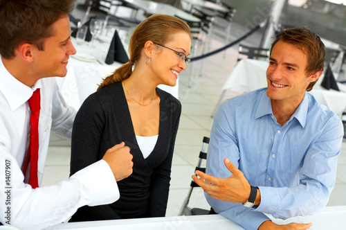 businessteam at a meeting