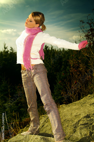Photo: business woman outdoor business woman outdoor