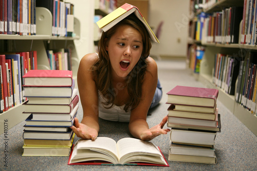 Photo: student overwhelmed student overwhelmed