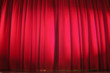 red stage curtain