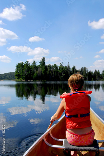 Photo: child in canoe child in canoe