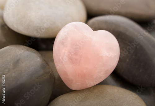 Photo: rose quartz heart rose quartz heart