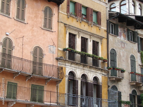 verona buildings in perspective