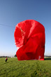 hot air balloon deflating
