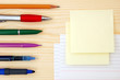 pens and notes