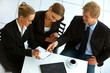 businessteam at a meeting