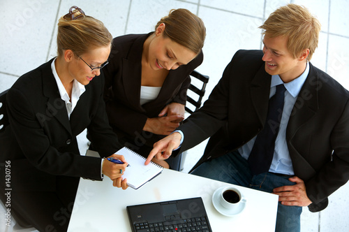 businessteam at a meeting