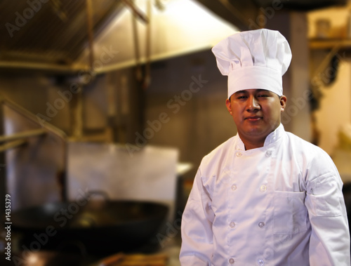 chef standing in kitchen