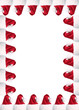 a4 santa hat border with clipping paths