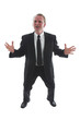stock photo of expansive man in black suit stock photo of expansive man in black suit