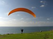 paraglider's taking off