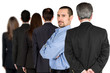 entrepreneur and his business team