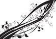 background, black and white illustration