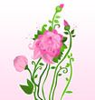pink flowers background