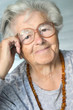 smiling senior woman smiling senior woman