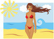 girl on the beach