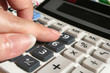 calculator & hand