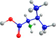 the 3d-rendered colorified molecule of valine