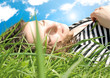 in the gras