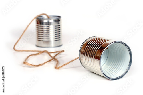 Photo: can telephones can telephones