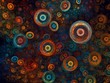 background with circles in motion