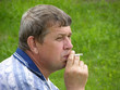 man with cigarette