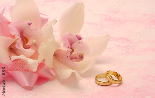 orchid and wedding rings orchid and wedding rings