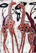 girafes sur batik