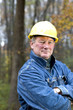 smiling happy contractor