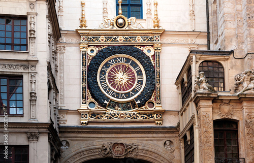 france, rouen: "gros horloge"