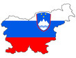 carte drapeau de la slovénie