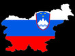 carte drapeau de la slovénie
