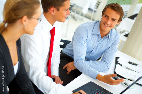 Photo: businessteam at a meeting businessteam at a meeting