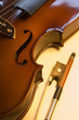 musical instruments: violin and bow close up (7 )