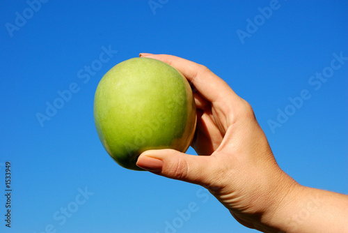 Photo: apple in hand apple in hand