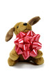 toy dog with bow