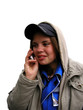 girl talking on the phone