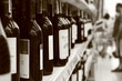 bottles of wine on the shell